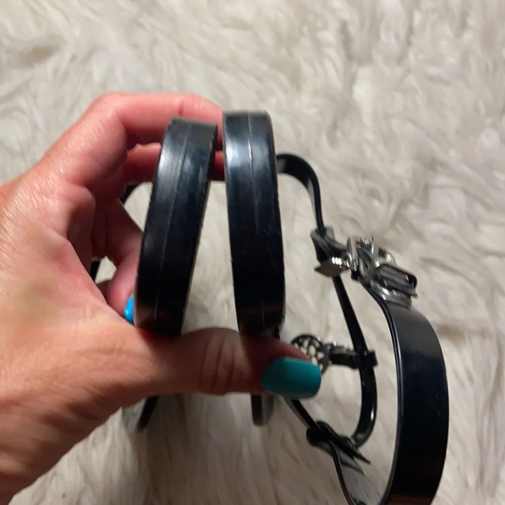 Coach Pansy Black Jelly Sandals Size 9B